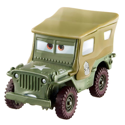 Cars Disney Pixar Sarge military green with expressive look