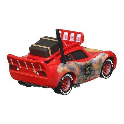Cars Disney Lightning McQueen Cryptid Hunter with roof headlights and adventurous look