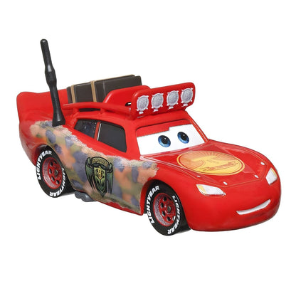 Cars Disney Lightning McQueen Cryptid Hunter with roof headlights and adventurous look