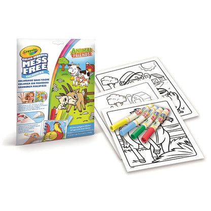 Crayola Color Wonder Farm Animals cover with cow, goat, calf, farm and colored pens