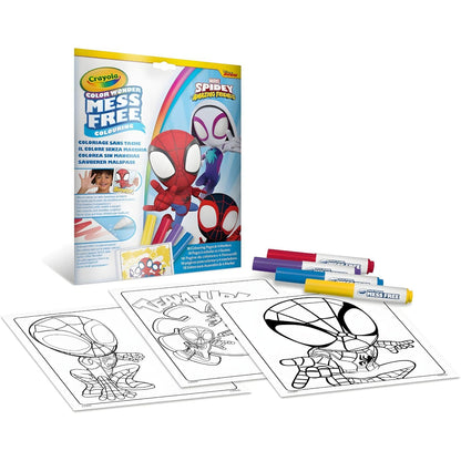 Crayola Mess-Free Color Wonder Spidey and his Amazing Friends with coloring pages and special markers