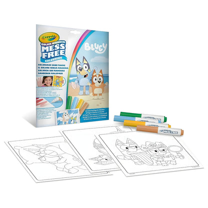 Crayola Mess-Free Color Wonder Bluey with coloring pages and pens for children aged 3 and over