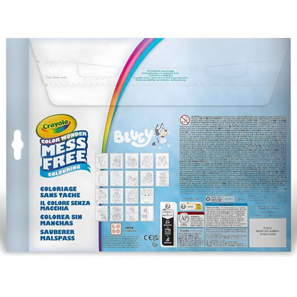 Crayola Mess-Free Color Wonder Bluey with coloring pages and pens for children aged 3 and over