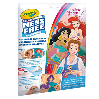 Crayola Mess-Free Color Wonder Disney Princess with coloring pages and Color Wonder markers