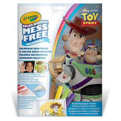 Crayola Mess-Free Color Wonder Toy Story with Woody, Buzz and special markers