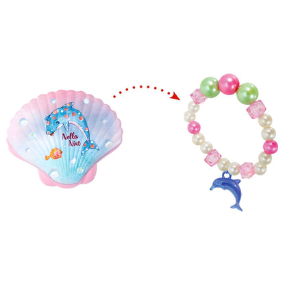 Nella Nixe magical shells with colorful surprise bracelet revealed in water