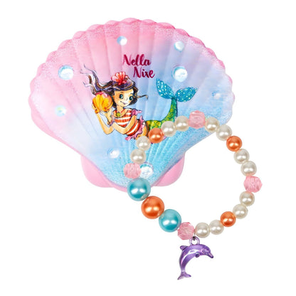 Nella Nixe magical shells with colorful surprise bracelet revealed in water