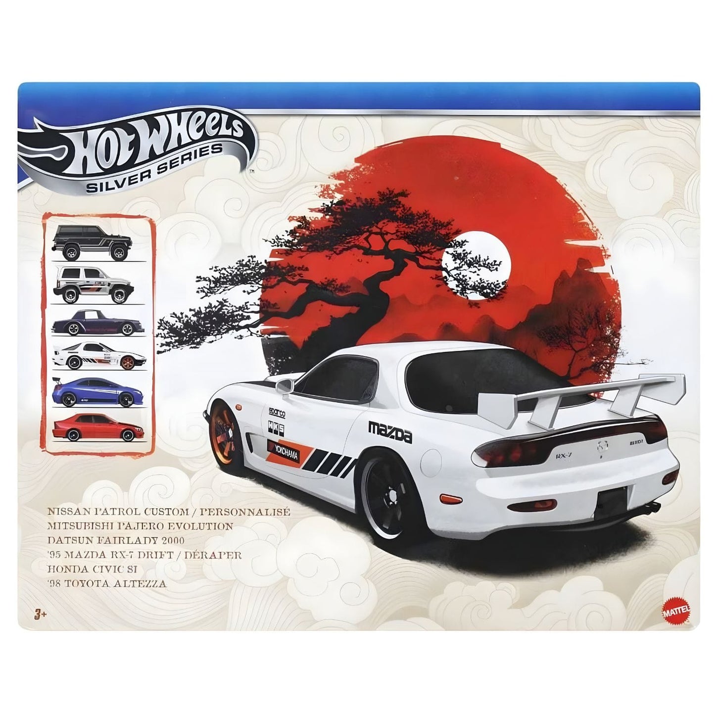 Conjunto Hot Wheels Streets of Japan Multipack com embalagem temática