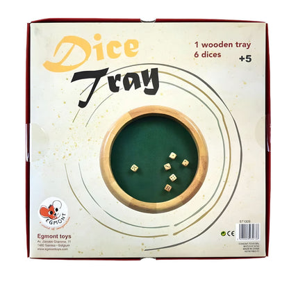 Tray and dice set with numbered pieces for family bonding moments