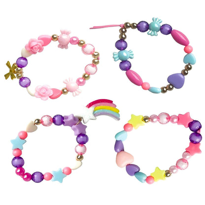 Princess Lillifee Pearl Set with colorful beads, hearts, flowers, stars, and creative children's bracelets