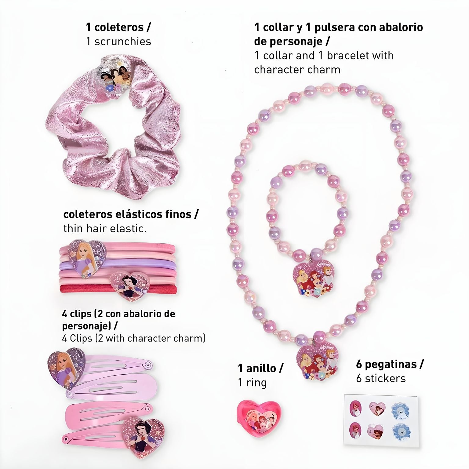 Conjunto de beleza das Princesas Disney