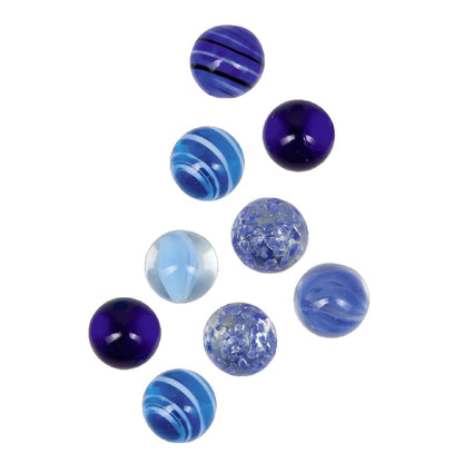 Spiegelburg Blue Ocean marble set in blue tones with marbled patterns and transparent tube