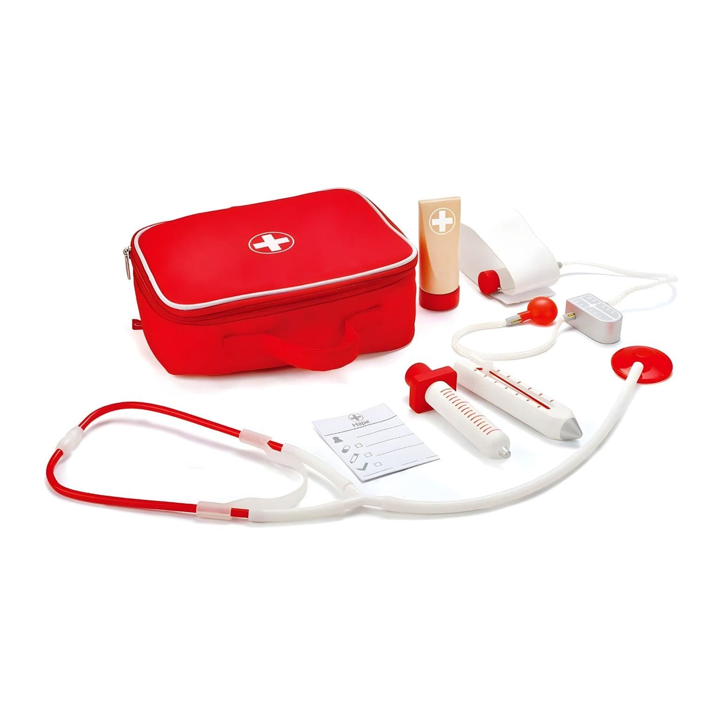 Conjunto médico infantil Hape para brincadeiras de faz-de-conta