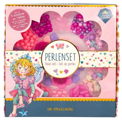 Princess Lillifee Pearl Set with colorful beads, hearts, flowers, stars, and creative children's bracelets