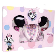 Conjunto de beleza da Minnie Mouse Cerdá com tiara rosa, colar, pulseira, pente, espelho e acessórios de cabelo