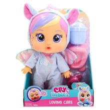 Cry Babies Loving Care Jenna com pijama de unicórnio azul