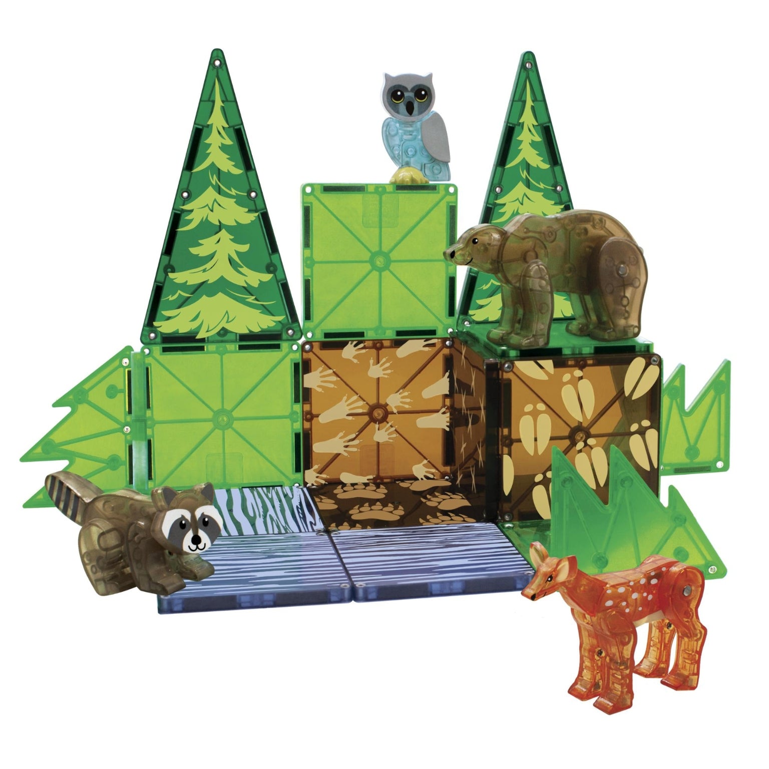 Brinquedo costrução Magna-Tiles Animais da Floresta