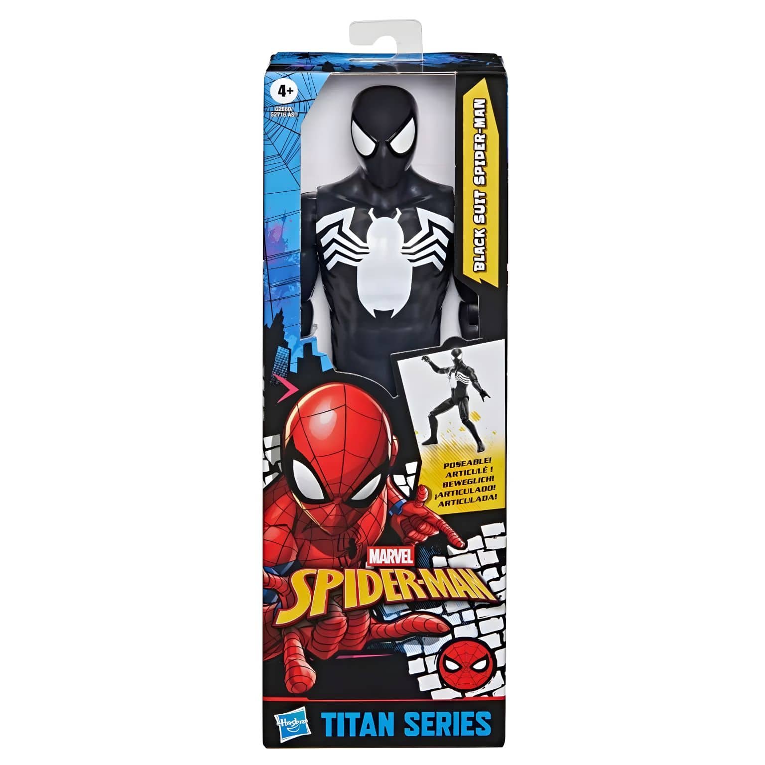 Figura Homem-Aranha Black Suit Spider-Man em destaque