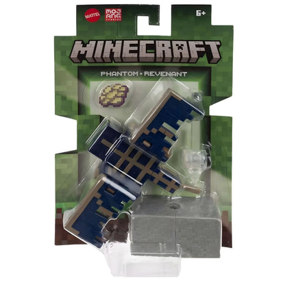 Minecraft Phantom figure blue Minecraft with wings on display