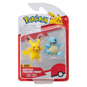 Figura Pokémon - Pikachu e Squirtle
