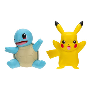 Figura Pokémon - Pikachu e Squirtle