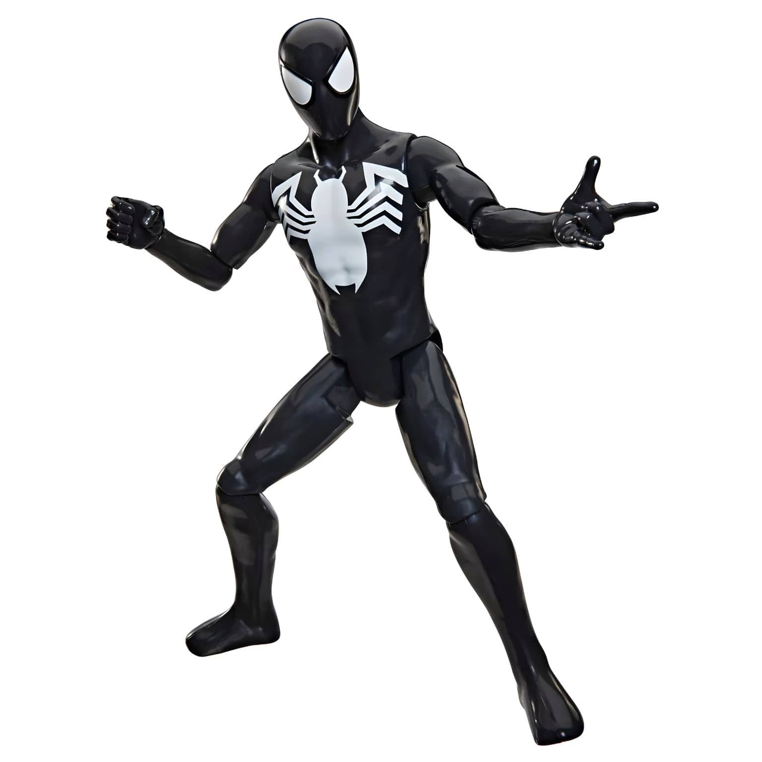 Figura Homem Aranha com fato preto para brincar