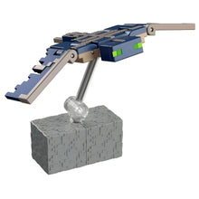 Figura Minecraft Fantasma Minecraft azul com asas em exposição