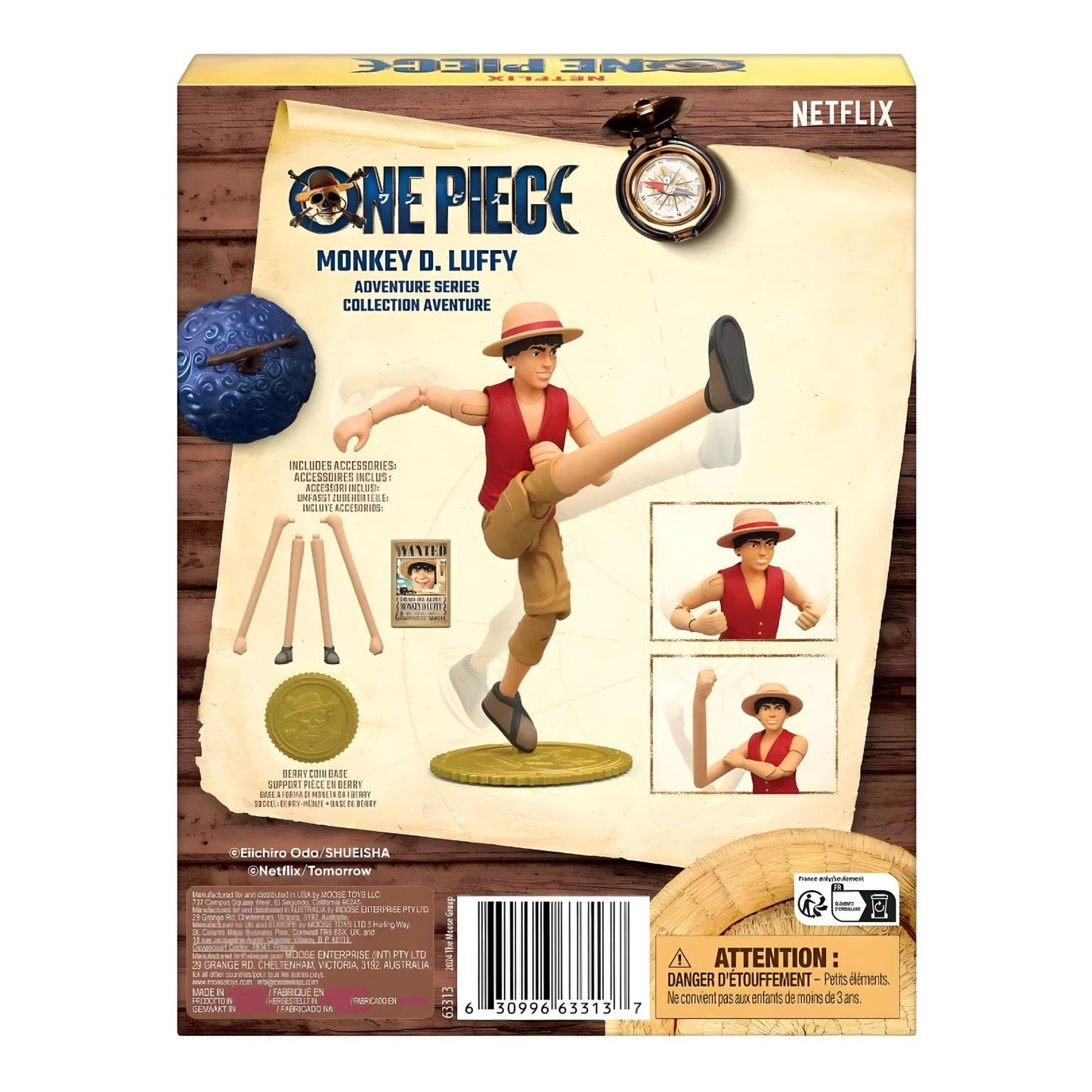 Figura anime One Piece Luffy para brincar ou expor