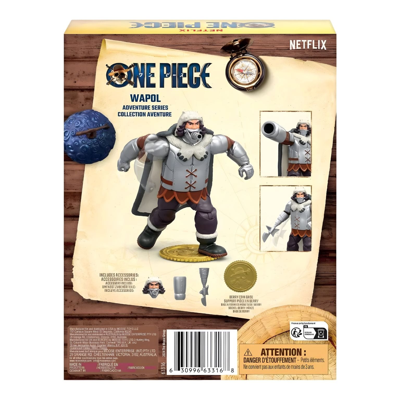 Figura anime One Piece Wapol para brincar ou expor