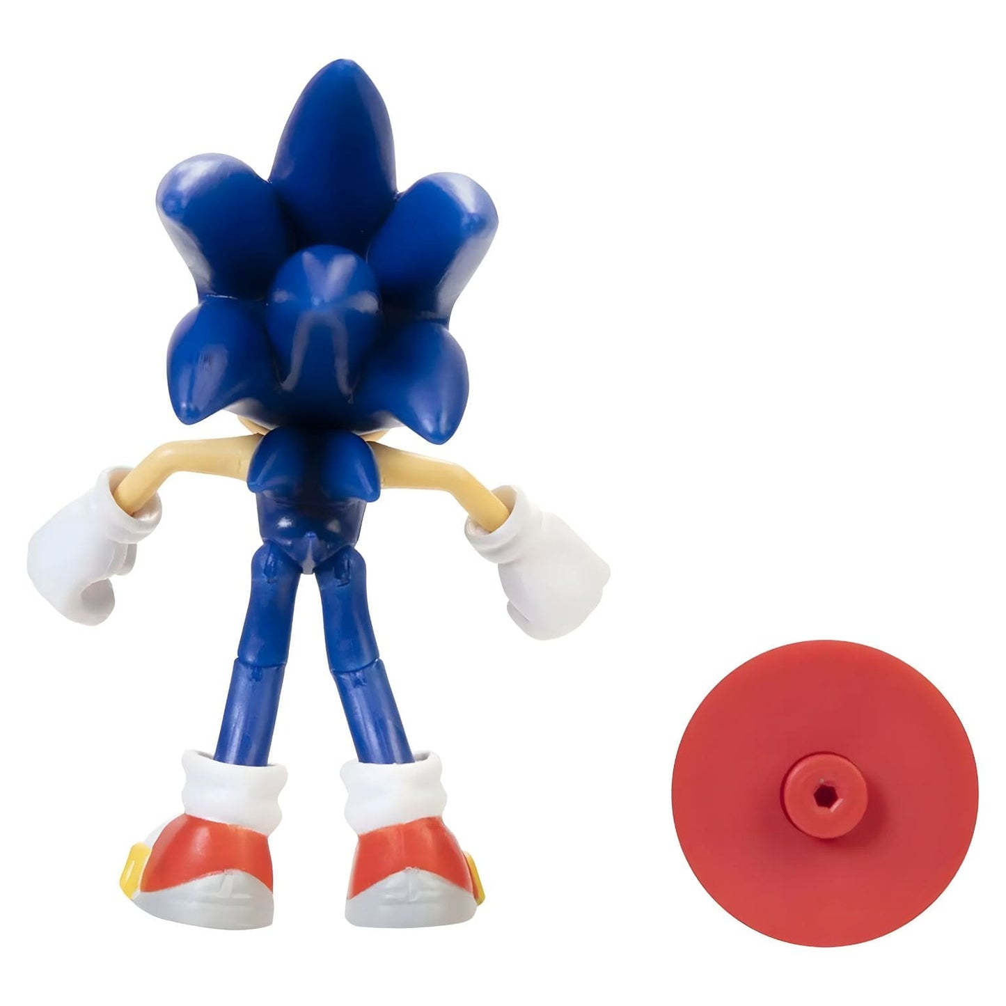 Figura Sonic The Hedgehog com Star Spring azul com sapatos vermelhos e acessório vermelho com estrela