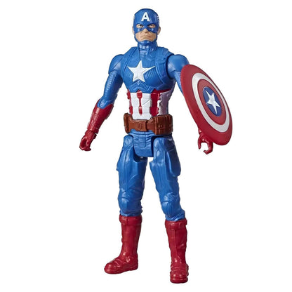 Titan Captain America figure blue, red and white with shield