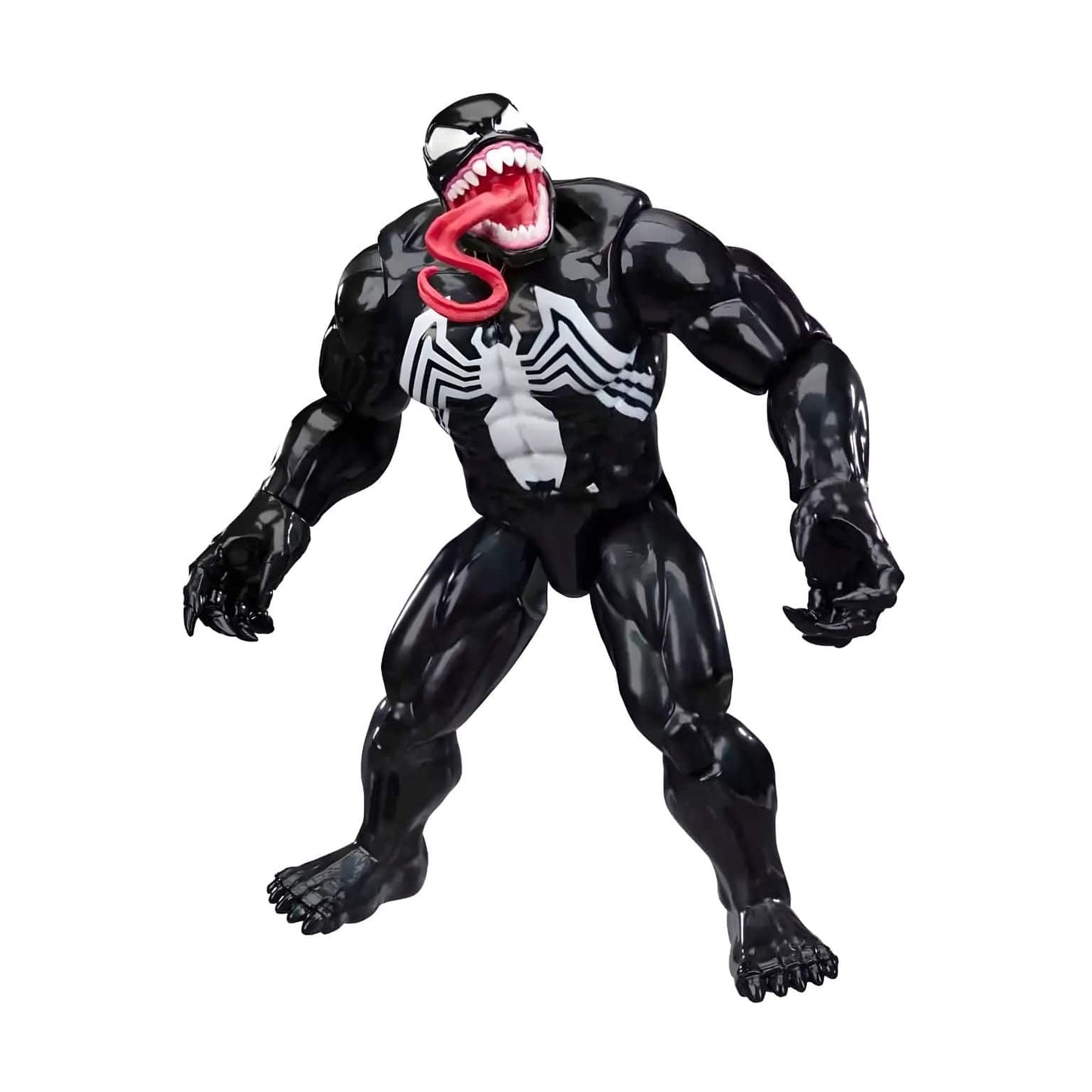 Figura Spider-Man Venom com presença intensa para brincadeiras de ação