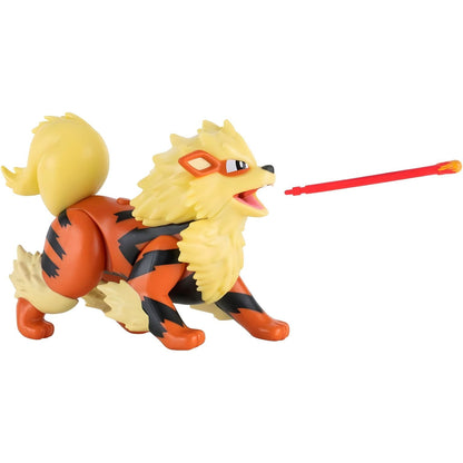Pokémon Battle Figure - Arcanine with fierce expression and action look