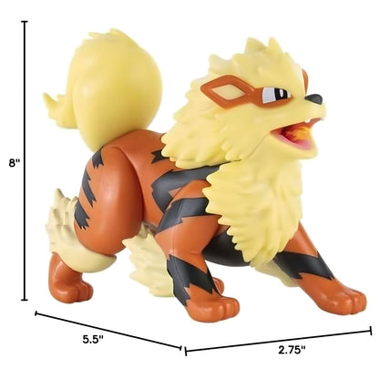 Pokémon Battle Figure - Arcanine with fierce expression and action look