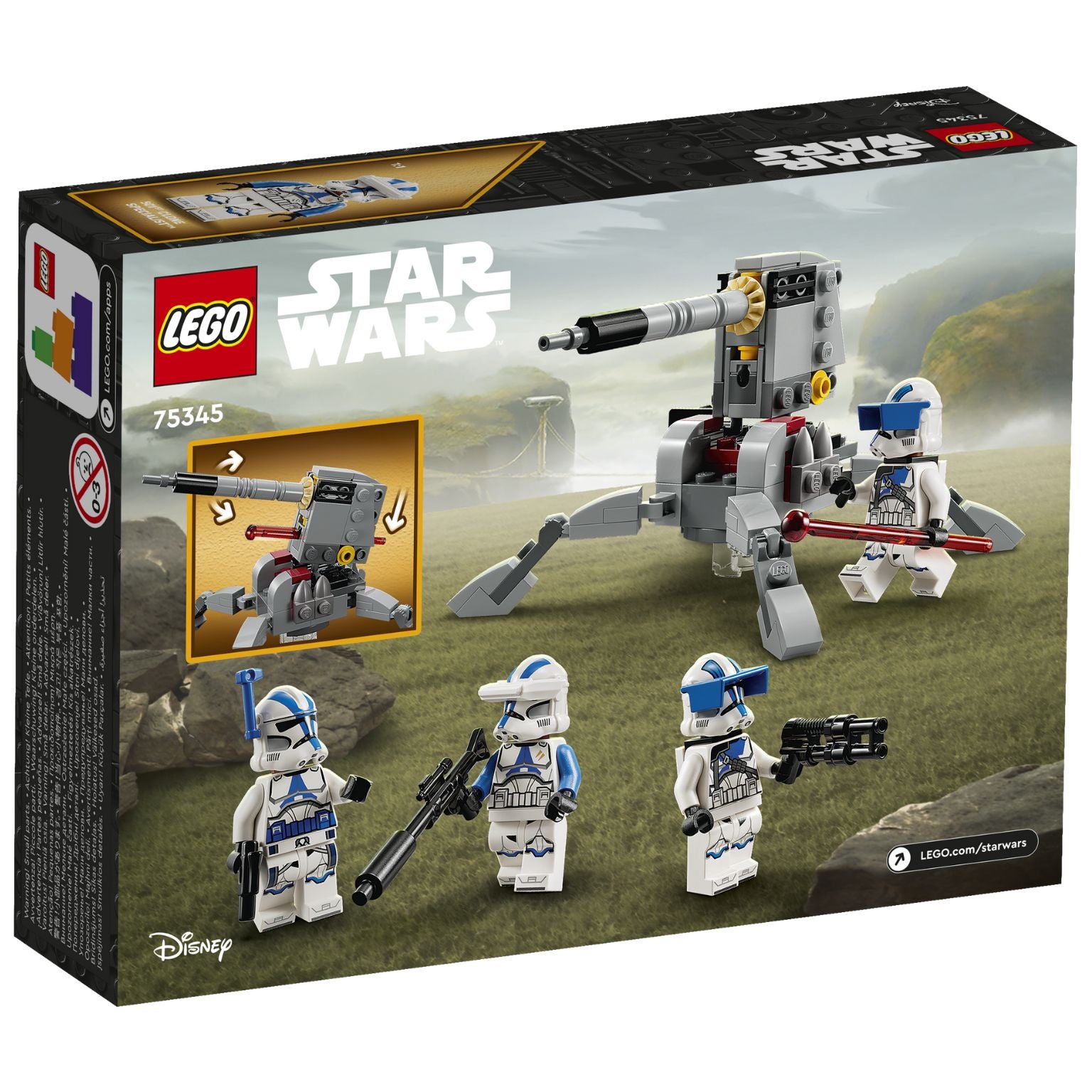  Lego Star Wars 75345 Pack de Combate Clone Troopers da 501ª