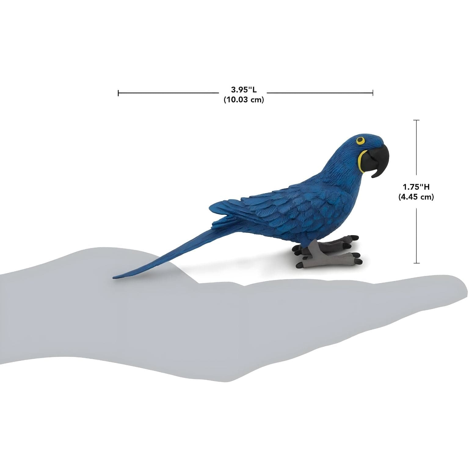 Figura de borracha Arara azul vista adicional