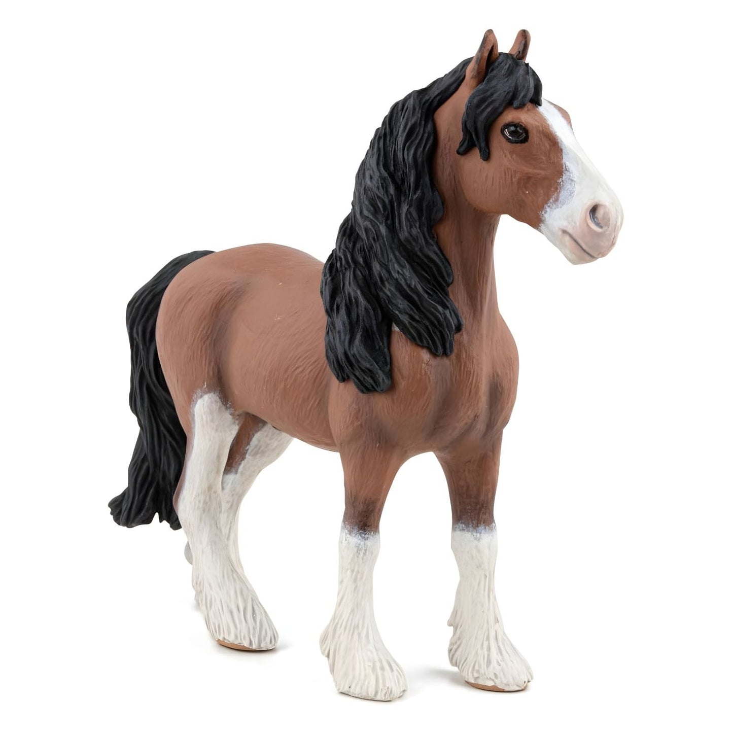 Figura de borracha Cavalo Clydesdale da Brincatoys.