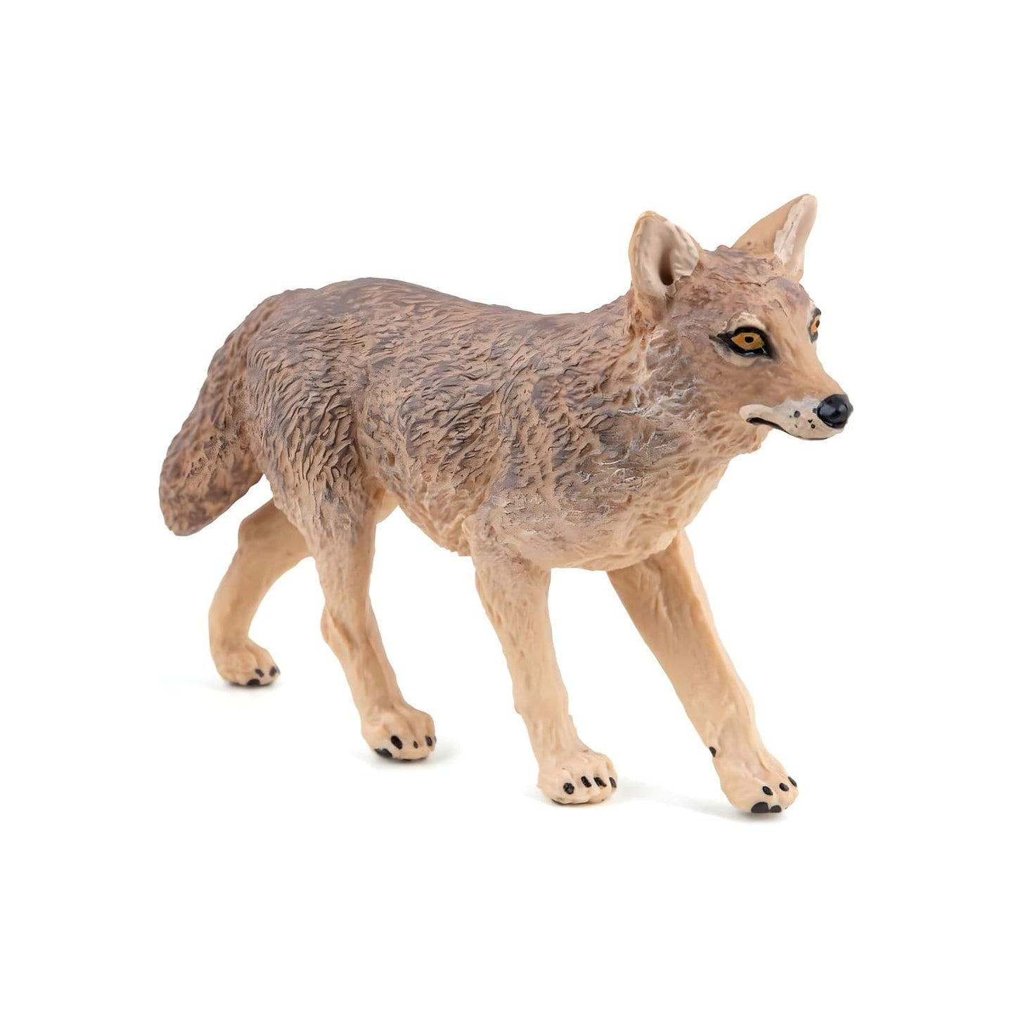 Figura de borracha chacal em vista frontal