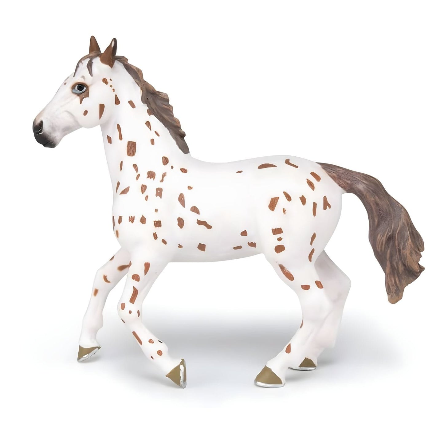 Figura de brinquedo égua Appaloosa em vista de perfil