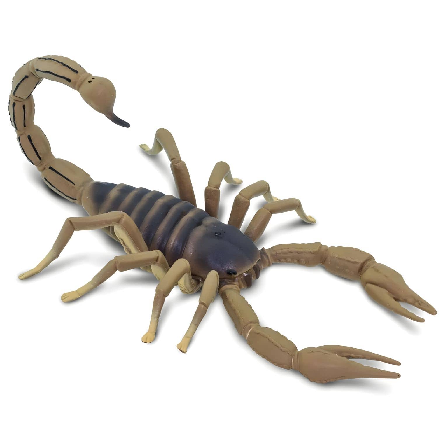 Escorpião de brinquedo em figura de borracha