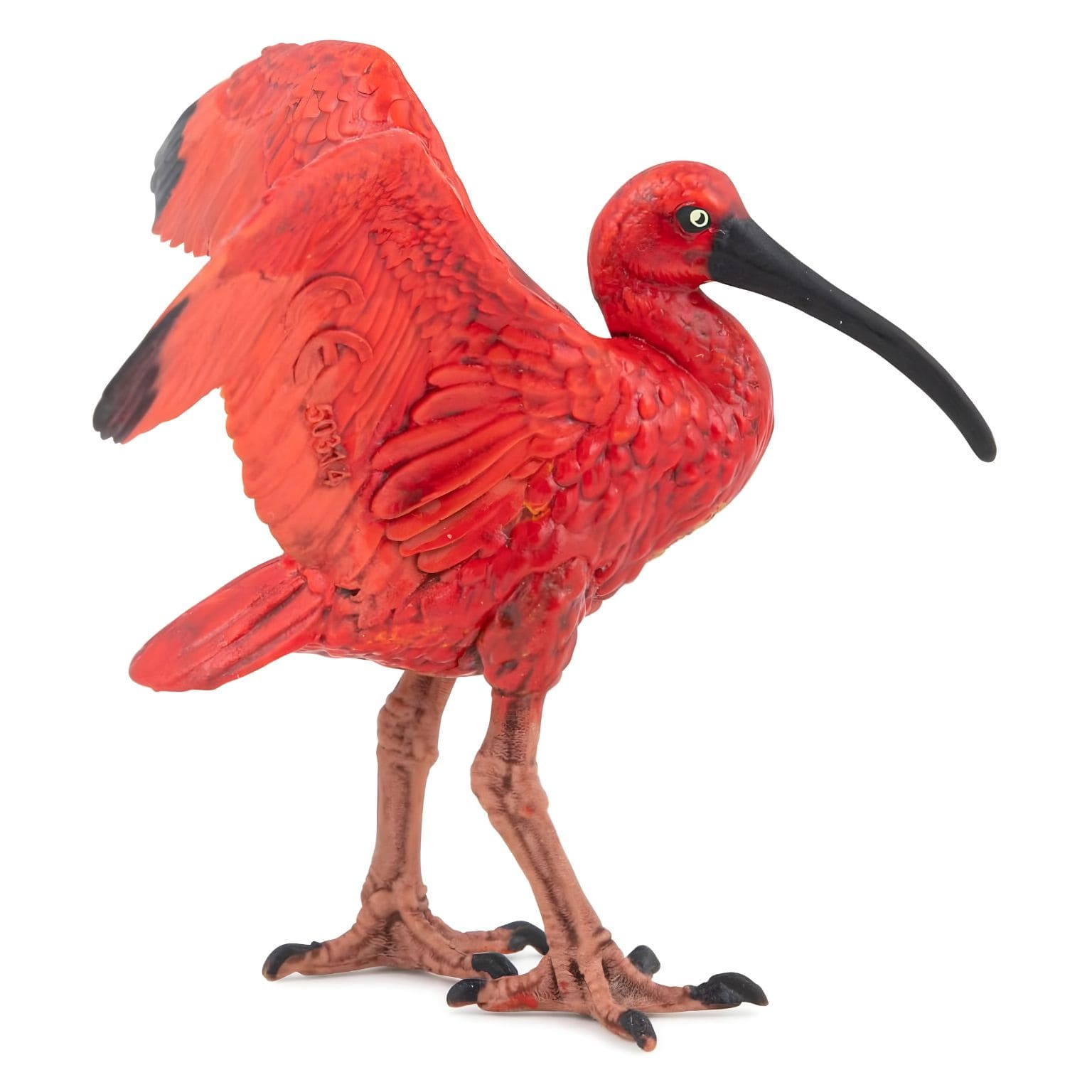 Figura de borracha Ibis-escarlate da Brincatoys.