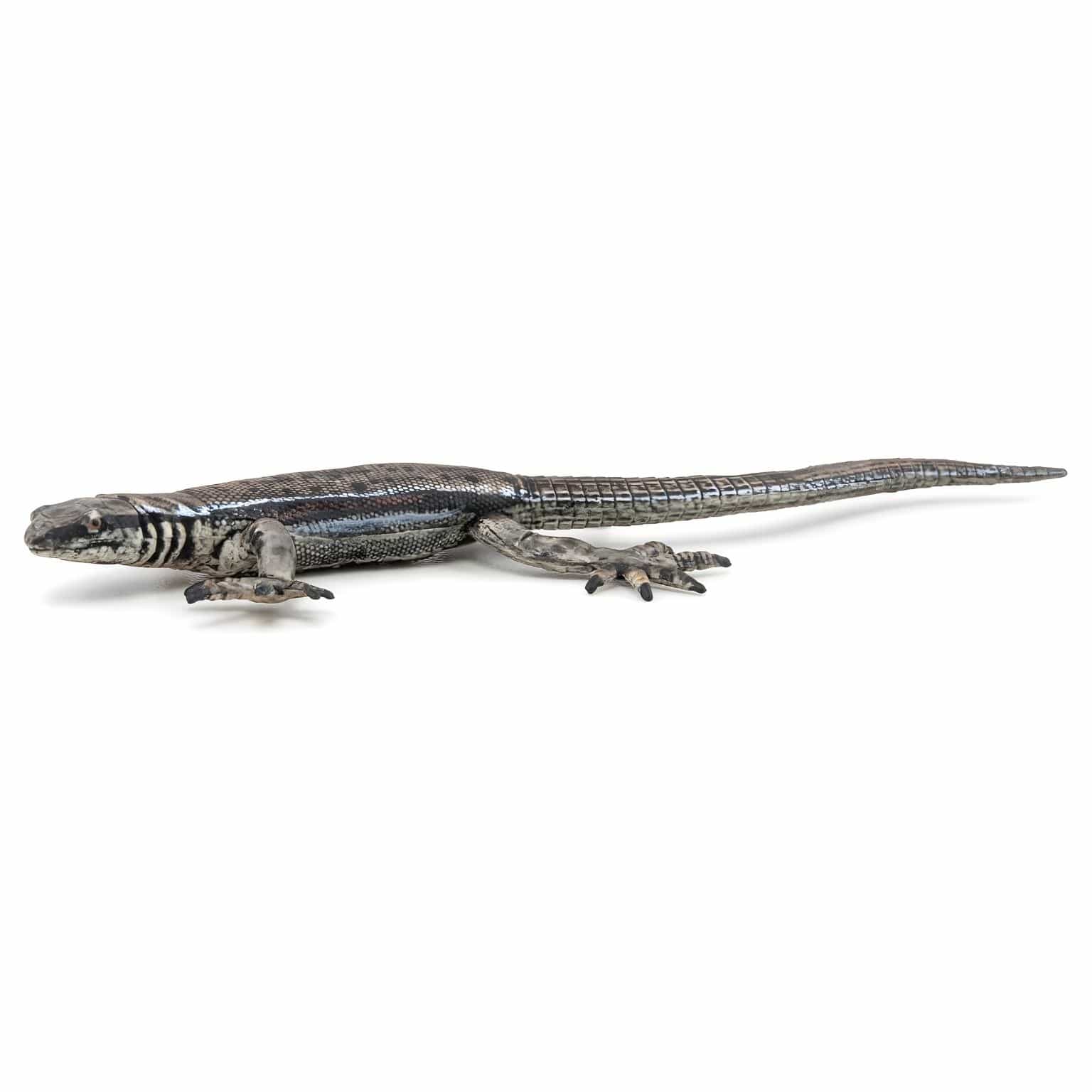 Figura de brinquedo lagarto comum em vista de perfil