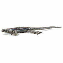 Figura de brinquedo lagarto comum em vista de perfil
