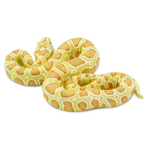 Figura de Borracha Píton Birmanesa com padrão de cobra para exploração da natureza