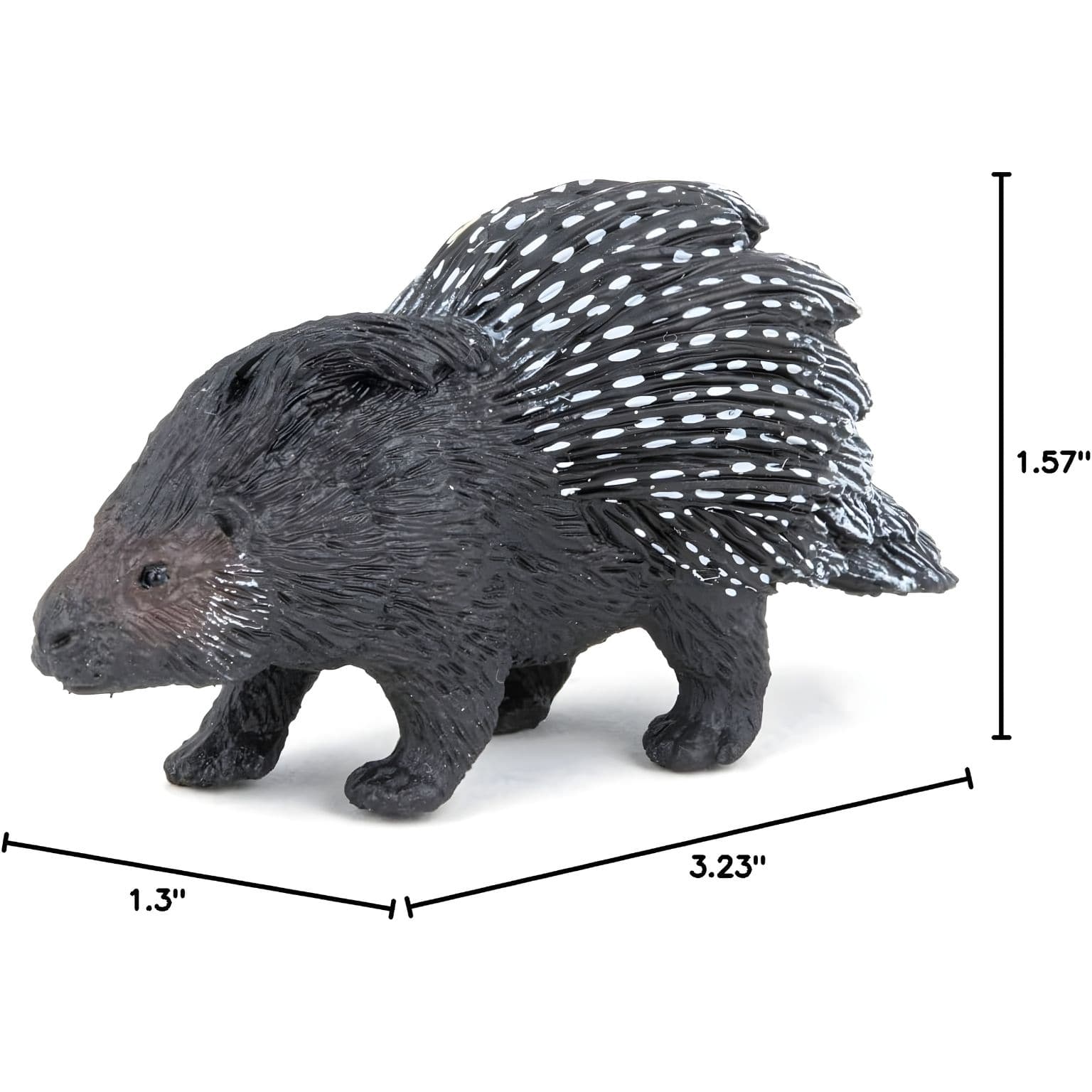Figura de borracha Porco-espinho