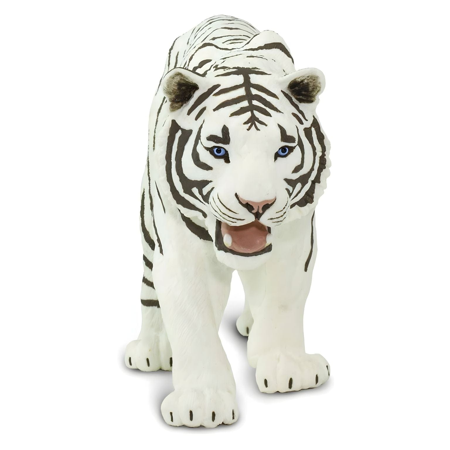 Detalhe da figura de borracha Tigre Siberiano Branco