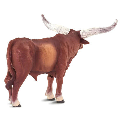 Detailed rubber Ankole Watusi Bull Figure