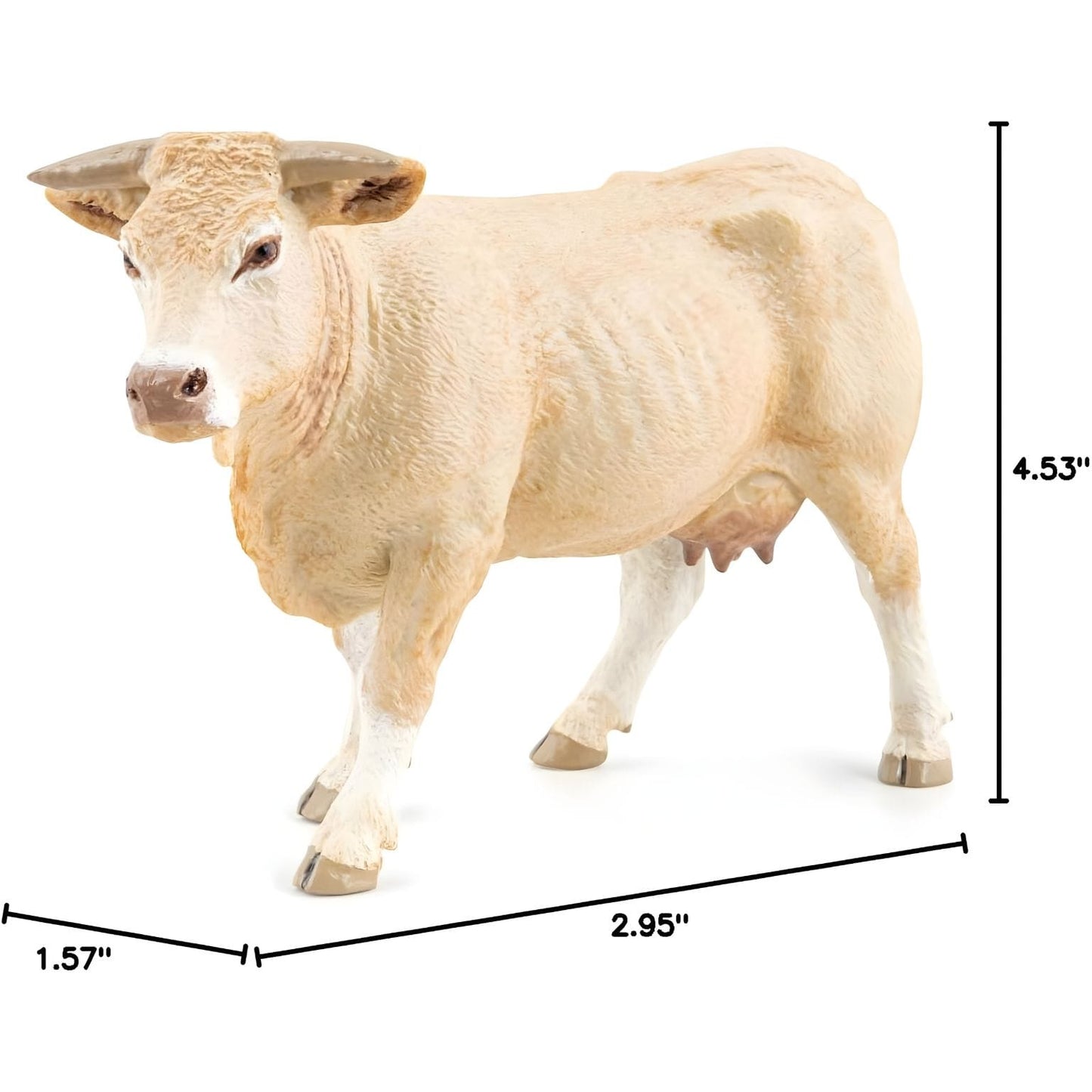 Figura de borracha Vaca Blonde d'Aquitaine