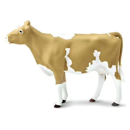 Guernsey Cow rubber figure in detail