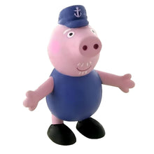 Figura de borracha Avô Comansi com boné azul de marinheiro e roupa azul